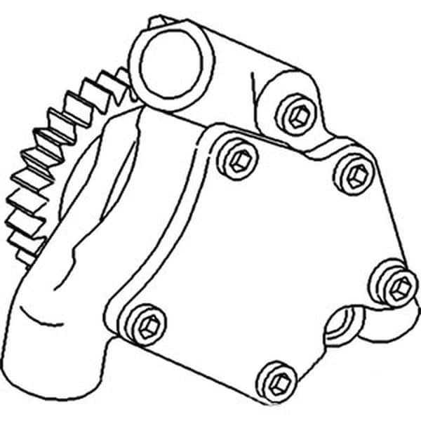 Aftermarket New Engine Oil Pump Fits Allis Chalmers Tractor 7110 7120 7145 9130 9150 4231142 - main